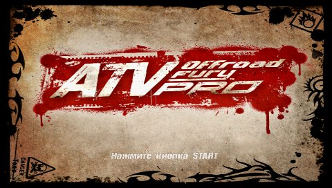 ATV Offroad Fury Pro title screen for PSP
